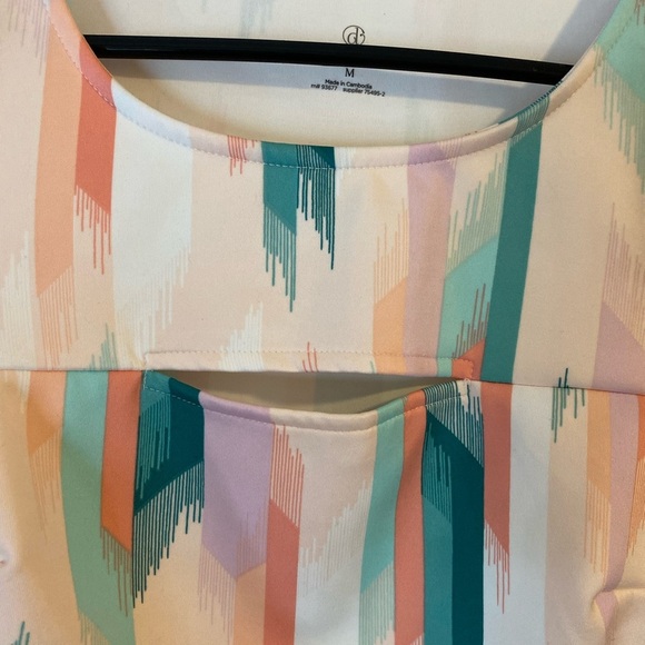 Decree Pink and Green Sleeveless Crop Tank Top Medium NWT - Picture 6 of 9